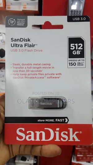 Sandisk Ultra Flair Flash Drive 512gb