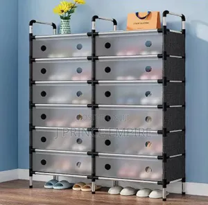 Transparent Dust Proof Shoe Rack Organizer With Cover