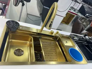 Luxury Multifunctional Stainless Steel Waterfall Kitchen Sink