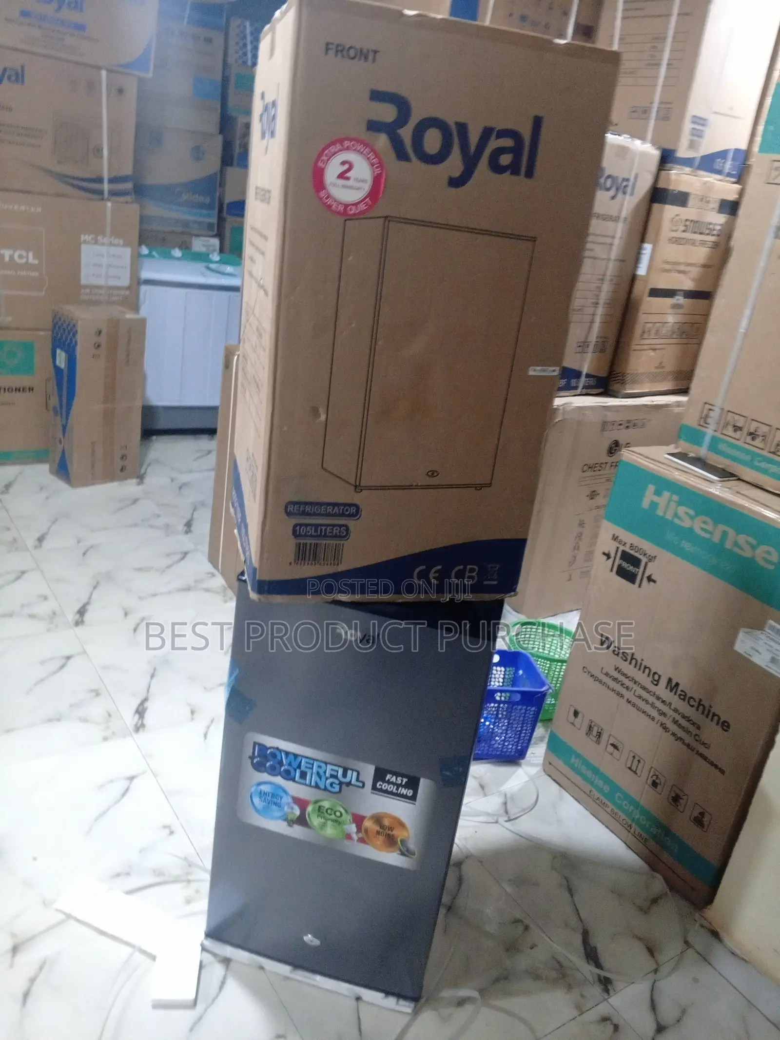 Royal 105l Table Top Fridge With Adjustable Thermostat