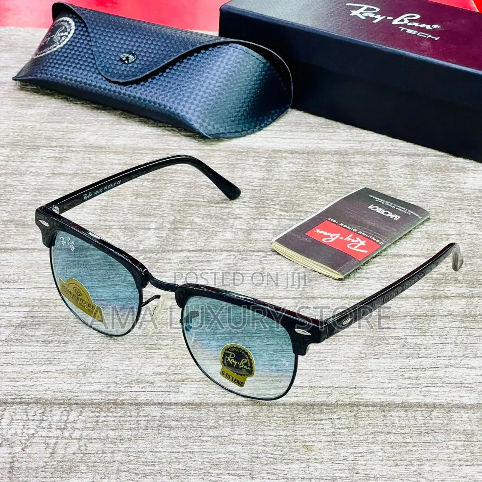 Rayban Club Master Luxury Designer Sunglasses