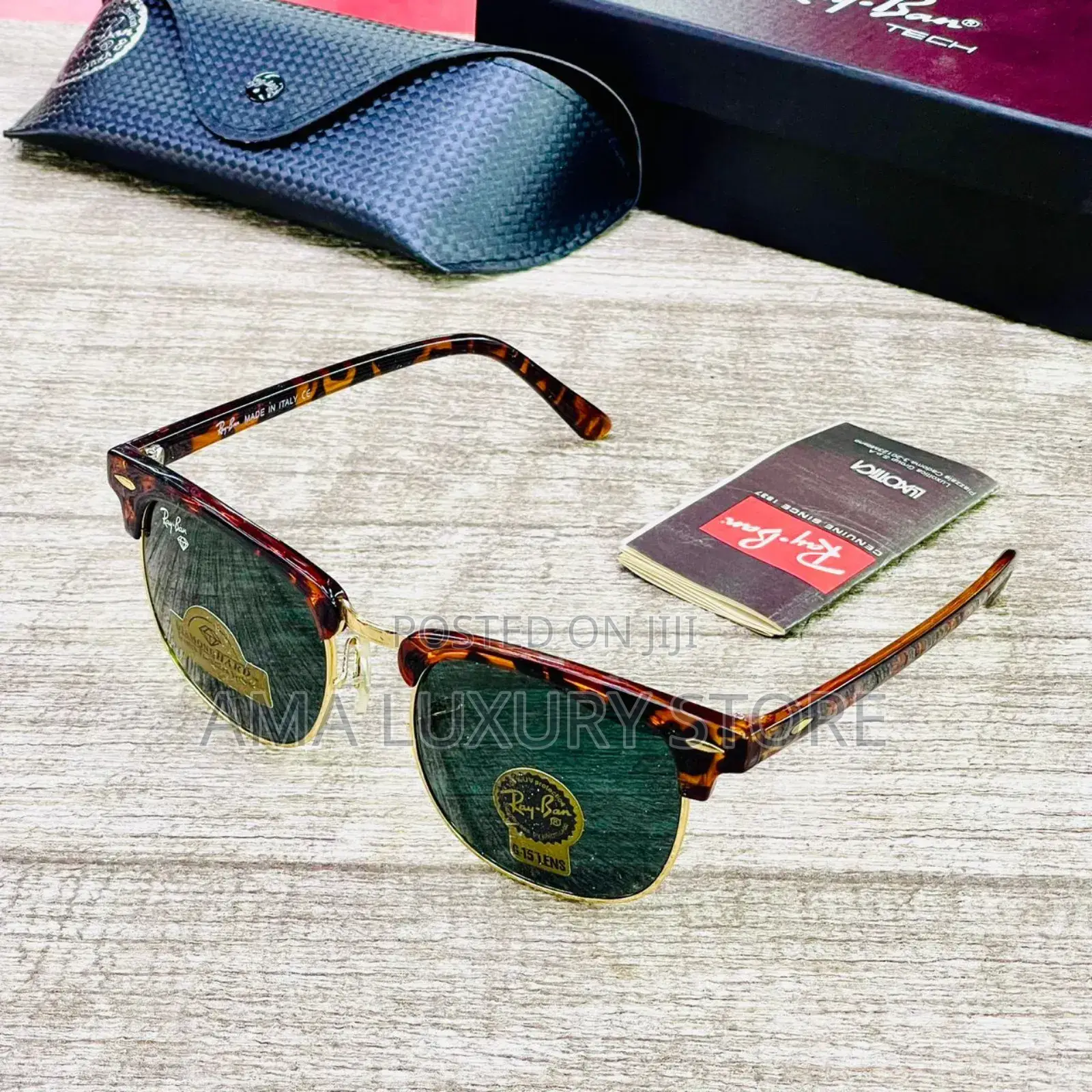 Rayban Club Master Luxury Designer Sunglasses