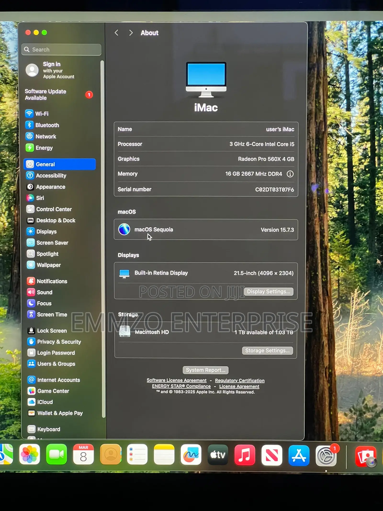 Desktop Computer Apple iMac 16GB Intel Core i5 SSD 1T