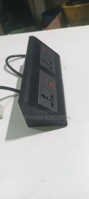 Table Power Socket With Usb + Type-C Fast Charging Port
