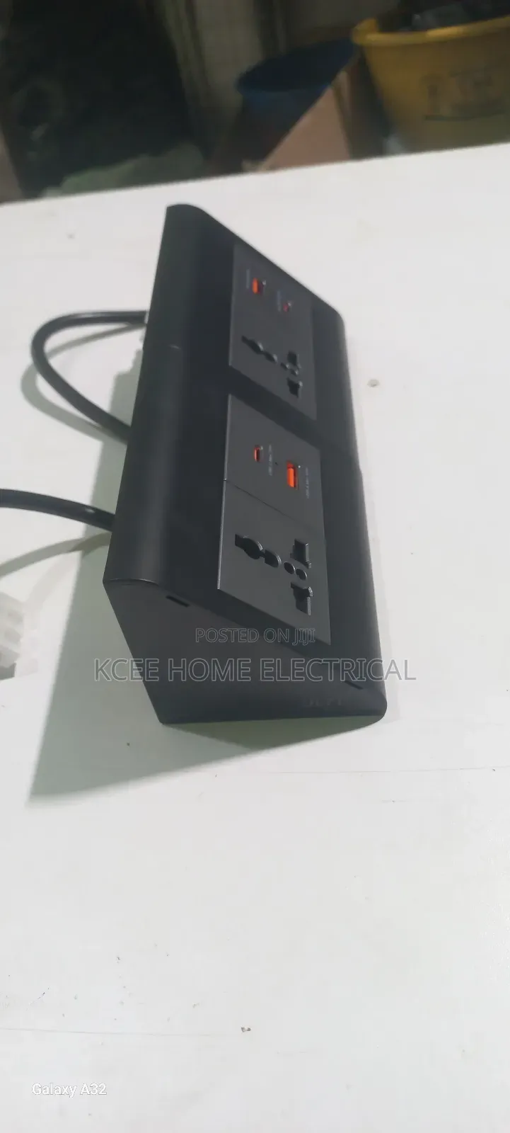 Table Power Socket With Usb + Type-C Fast Charging Port