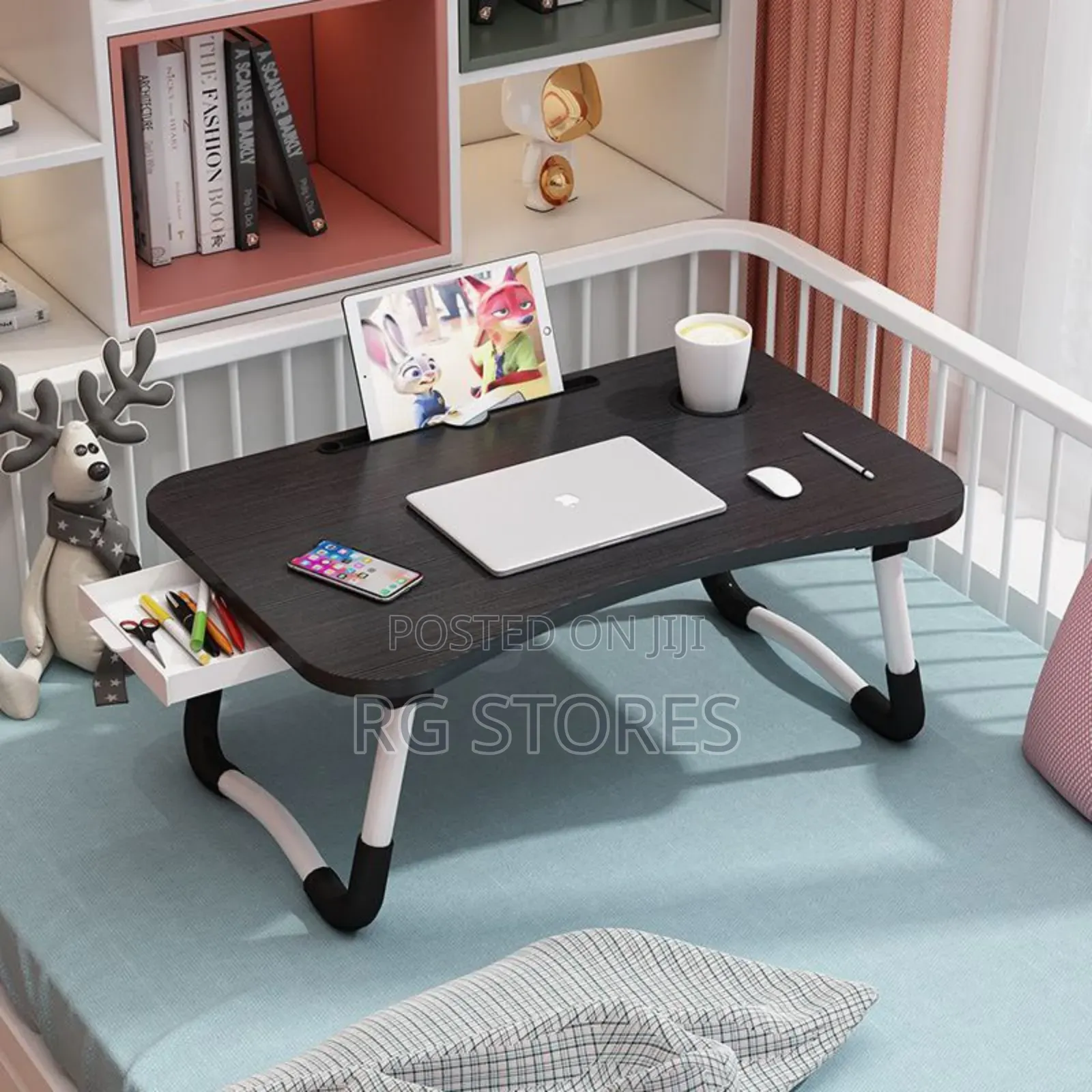 Laptop Table With Side Drawer