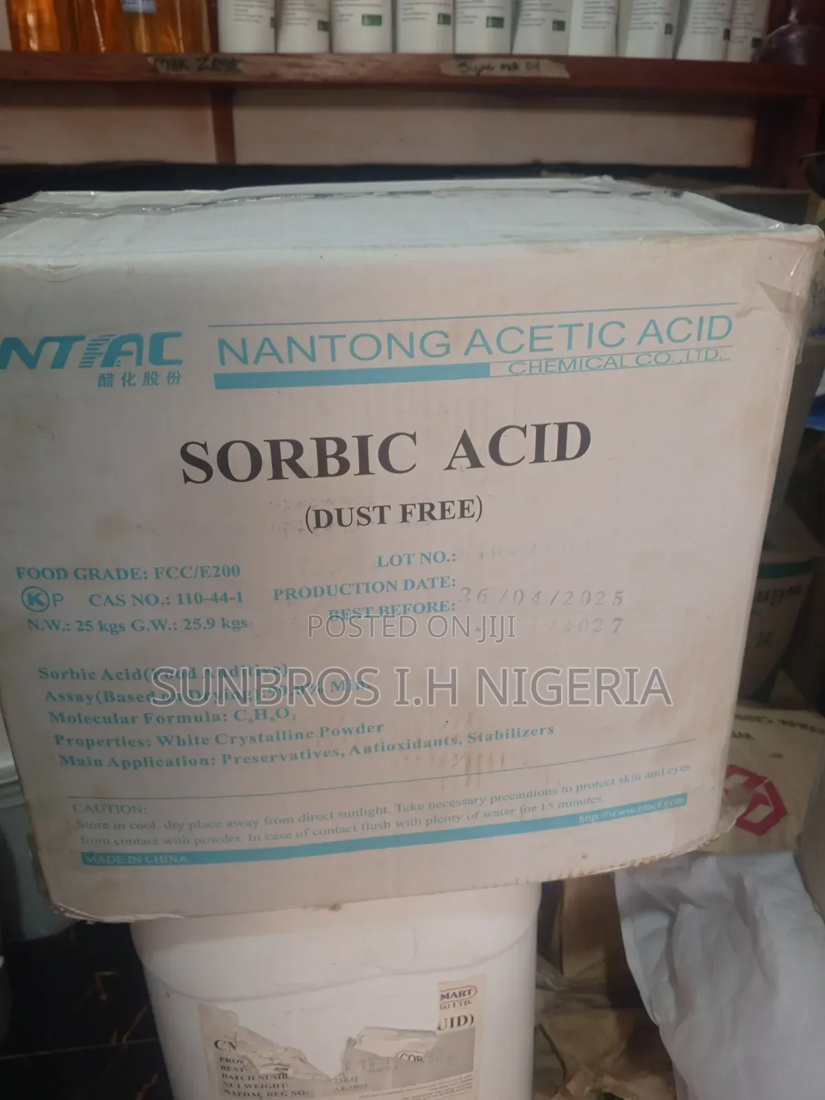 Sorbic Acid 25kg
