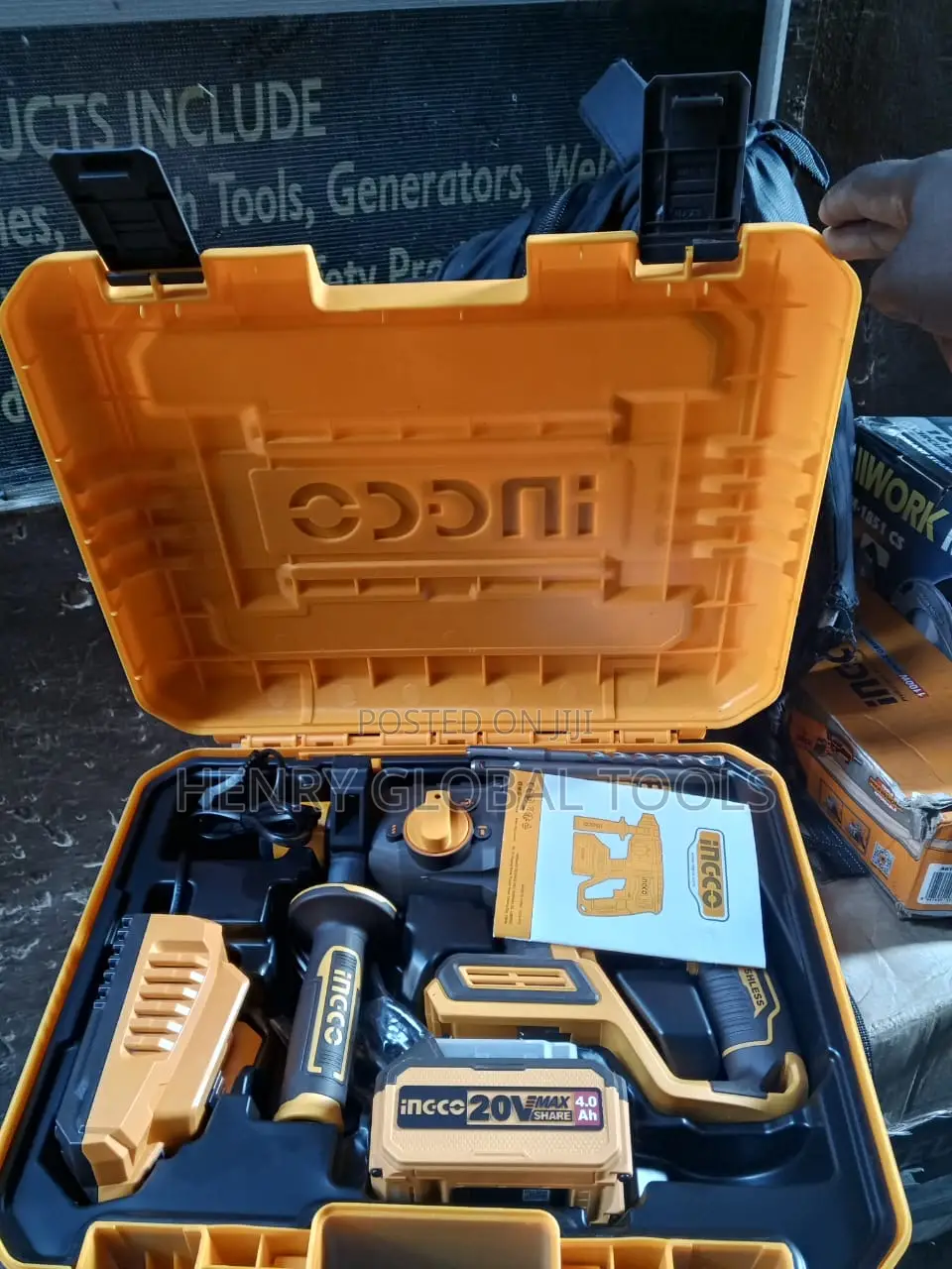 20v Ingco Battery Rotary Hammer