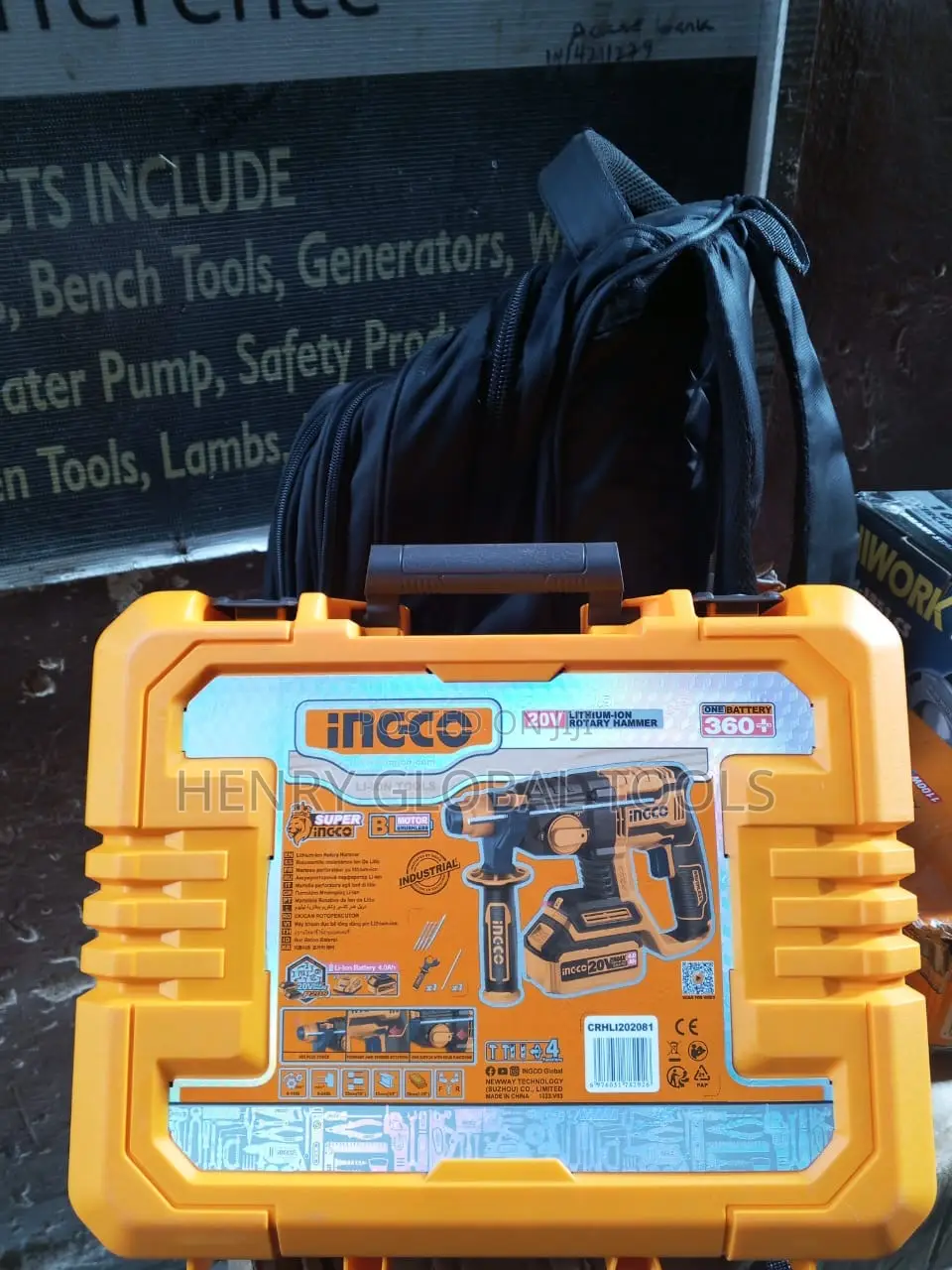 20v Ingco Battery Rotary Hammer
