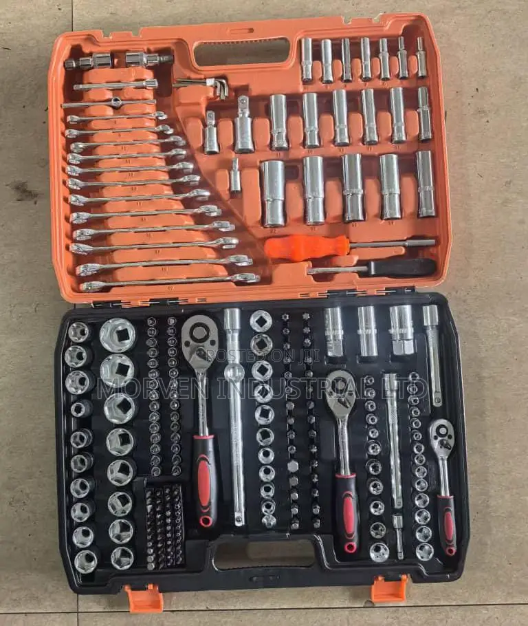 216pcs Ratchet Socket Mechanic Tool Set – Promart