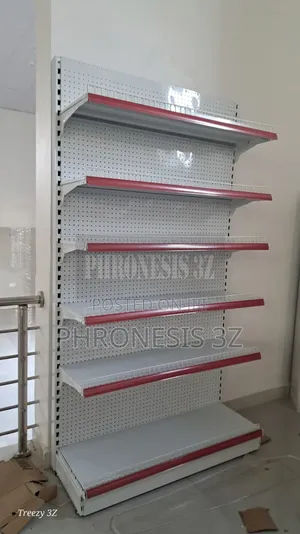 4ft Single Sided Supermarket Shelf (6 Steps)