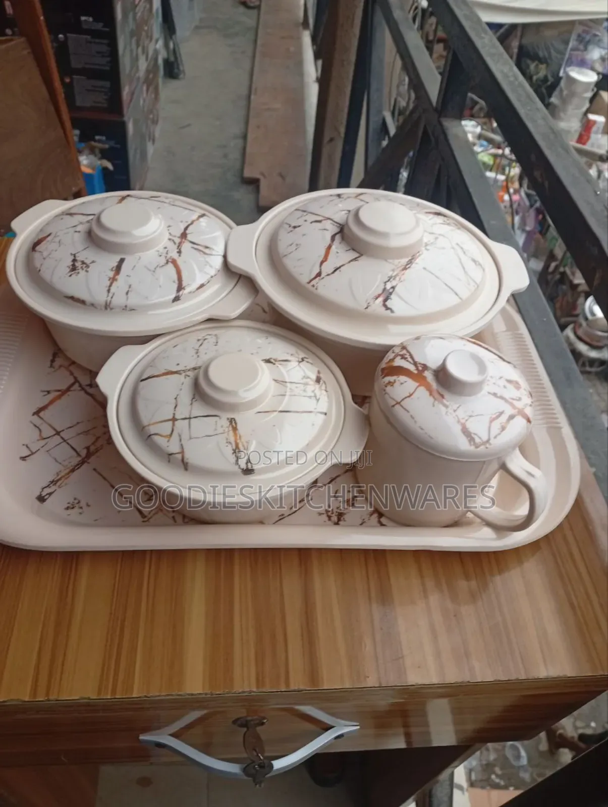 5 PCS Unbreakable Plate Set With Tray