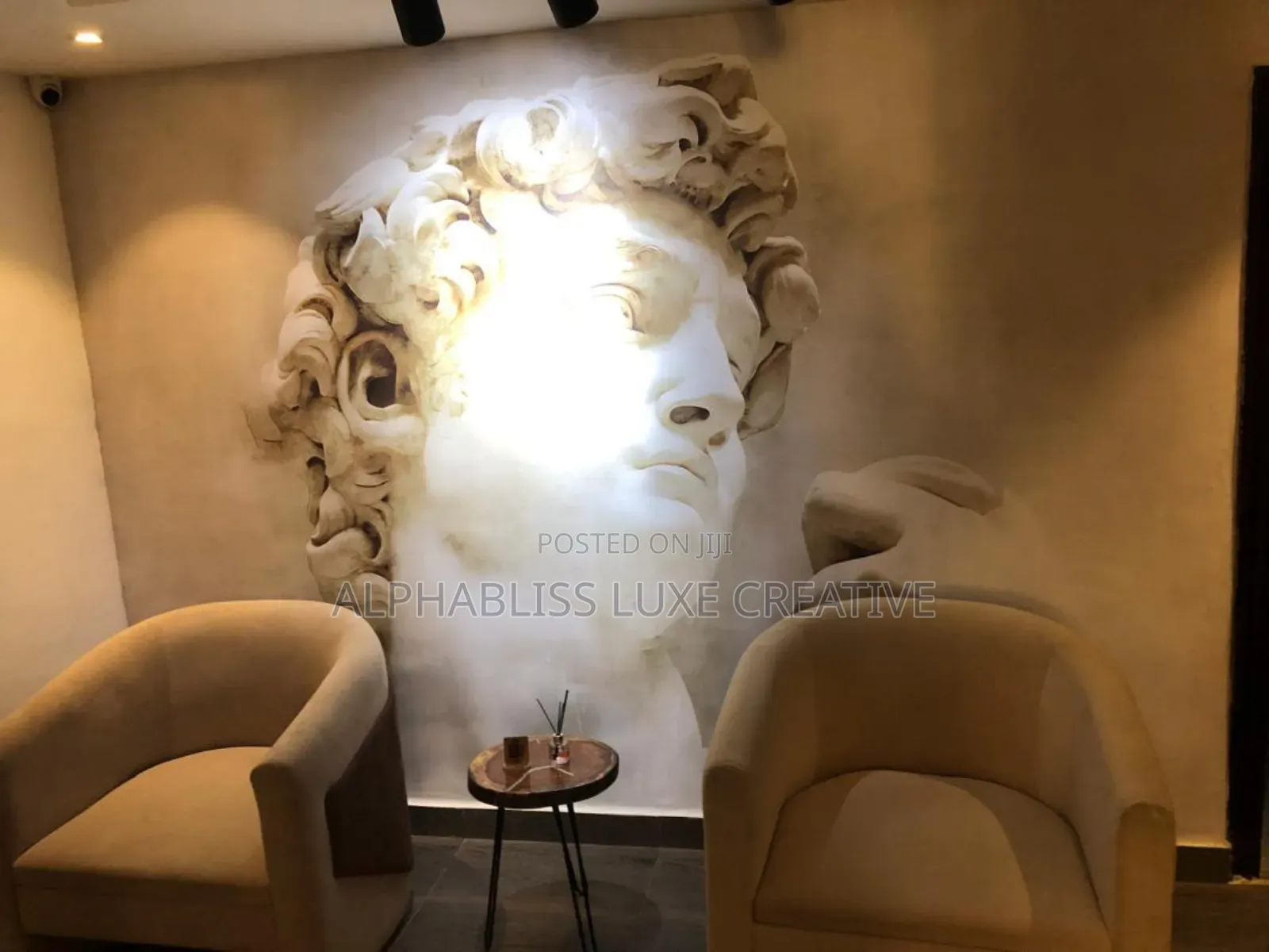 Cloud Ceiling and Wall Mural Installation