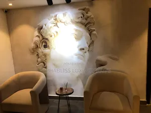 Cloud Ceiling and Wall Mural Installation