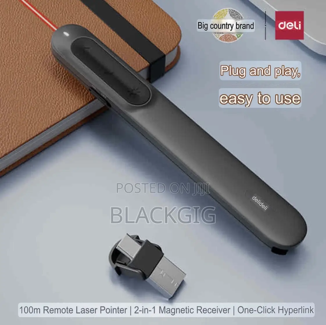 Presenter Pen Presentation Laser Pointer Rechargeable PPT Dual Receive