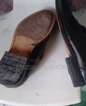 Black Leather Shoe for Men (With Inbuilt Shoe Protector).