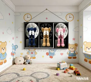 40by60cm Kaws Frame Wall Clock
