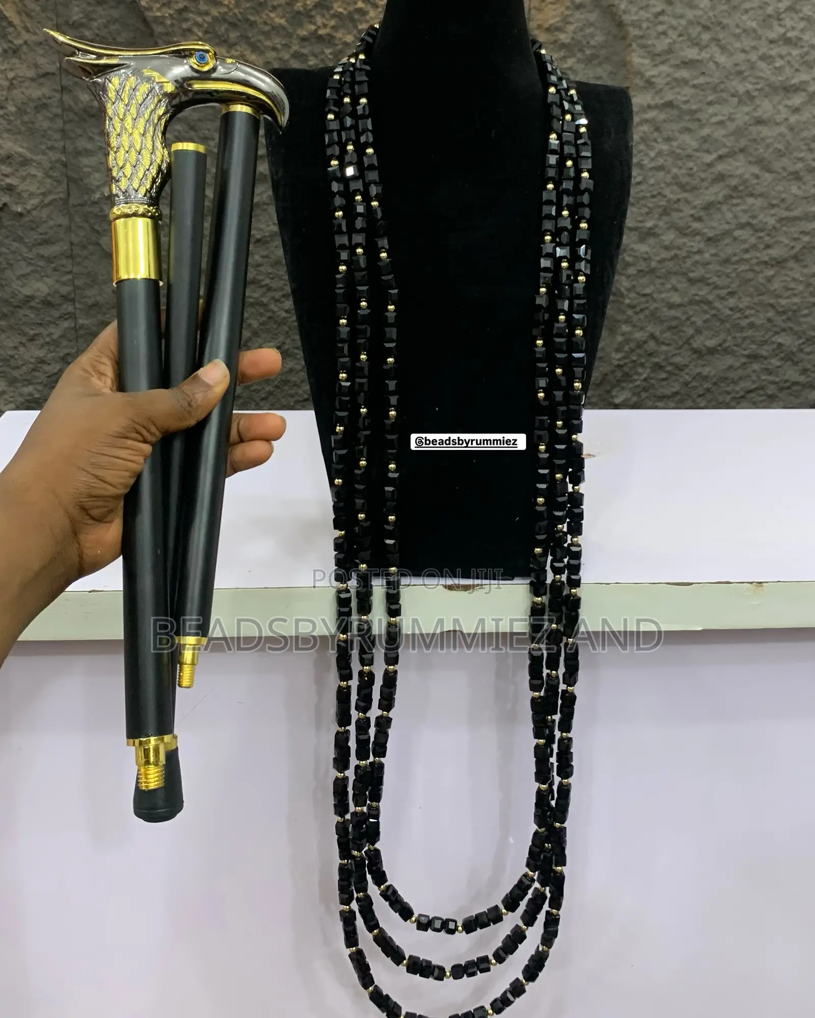Agbada Bead and Detachable Stick