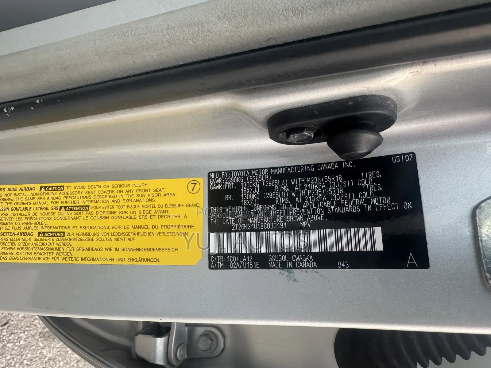 Lexus RX 350 2007 Silver