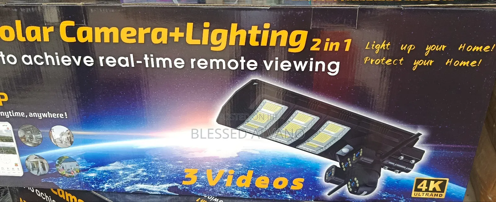 Solar Camera Lighting With 3 Videos