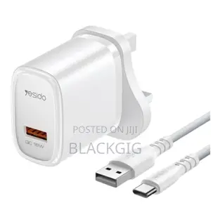 Super Fast Charger Typec Android Samsung Charger, iPhone + Usb Typec C
