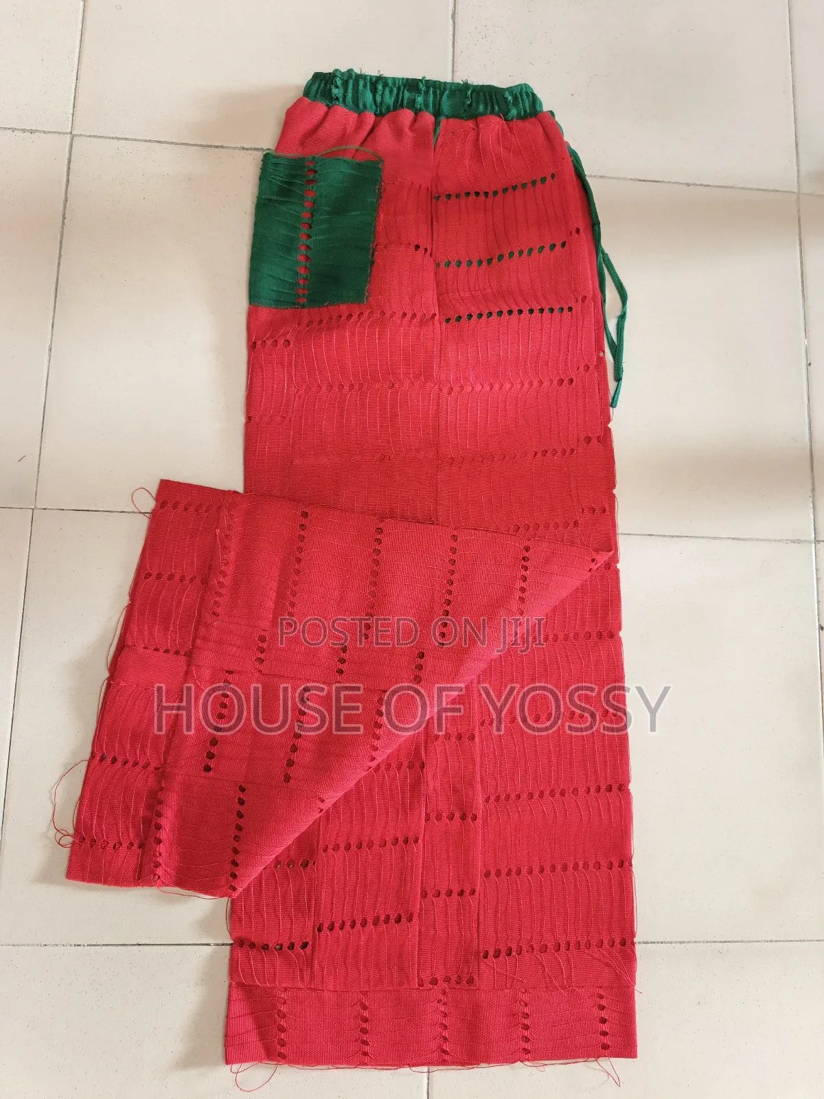 Red Jawu Asooke Trouser