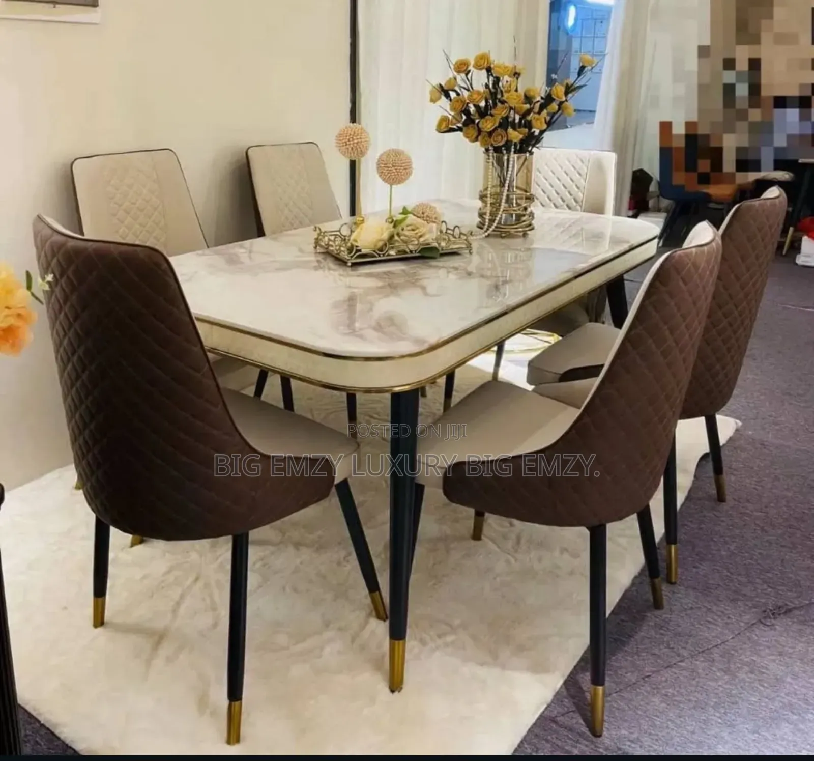 6 Seater Dining Set Table