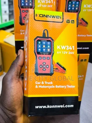 Konnwei Kw341 Car Motorcycle Truck Battery Tester 6v 12v 24v Scanner