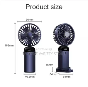Portable Rechargeable Digital Display Table / Hand Fan (Sx-122)