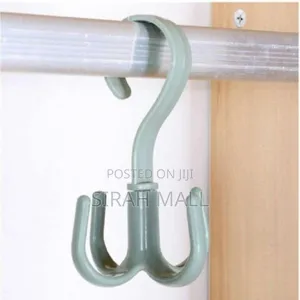2pcs of Four Rotable Claw Hook Wardrobe Multi Functional Hangers
