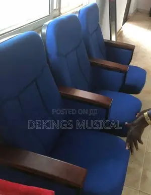 Auditorium Chair 3 in 1 Chair Red and Blue Set