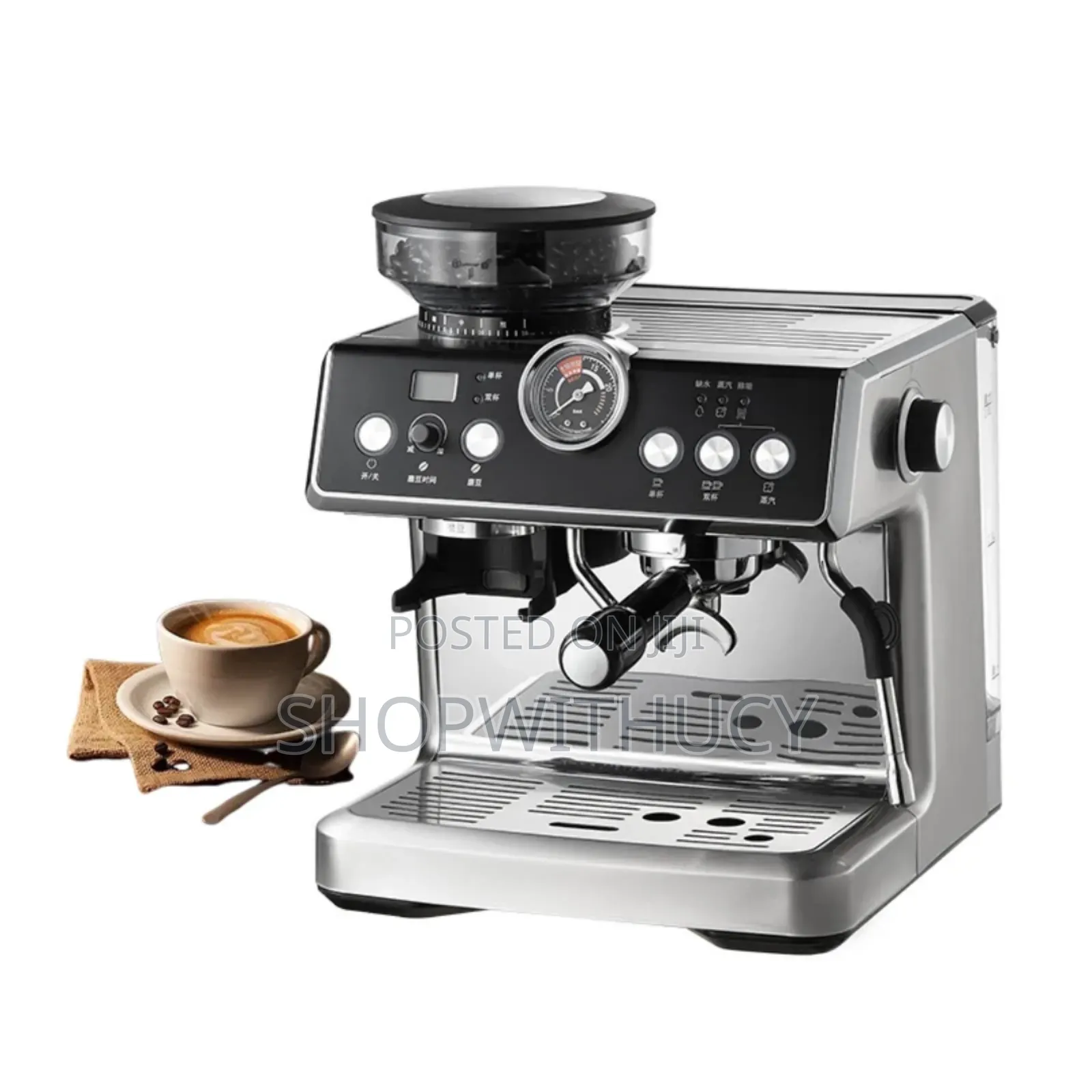 Duvel Premium Multifunctional Espresso Coffee Maker With Grinder