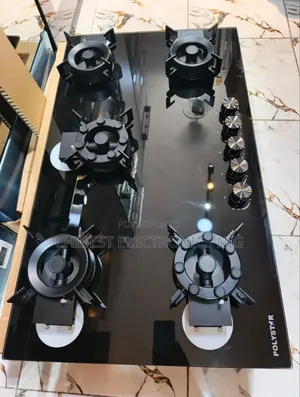 Original Polystar Built-in 90cm Premium Filps Up 5 Burners Gas Cooker