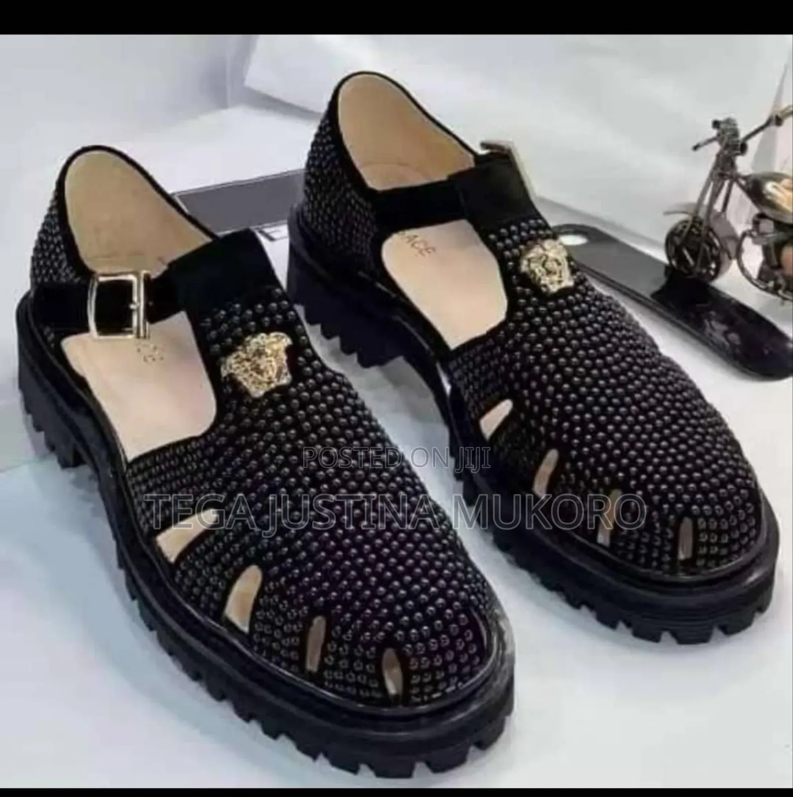 Latest Design Versace Men's Studded Sandals