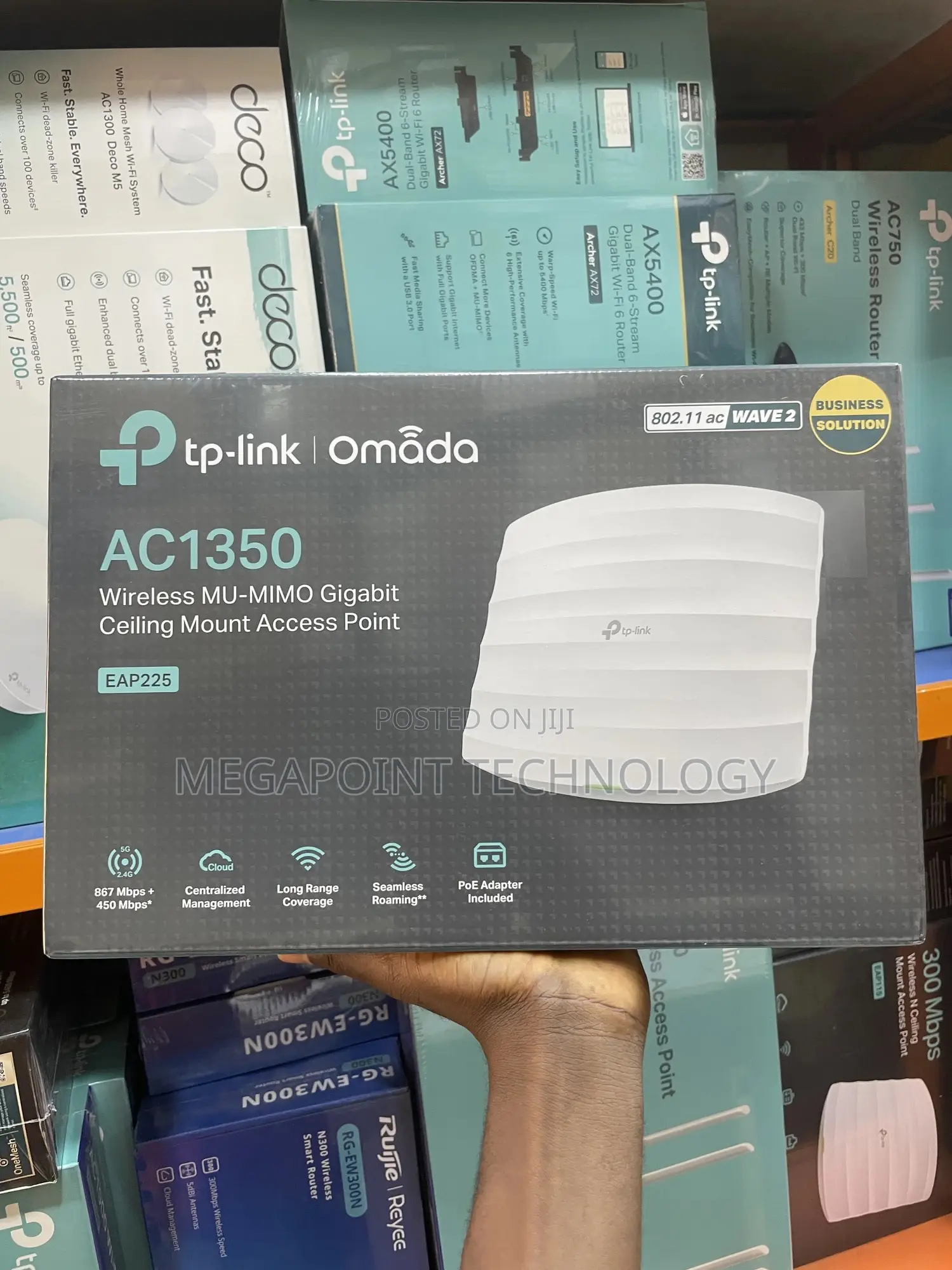 Tp Link Ac1350 Wireless Gigabit Ceiling Mount Access Point Eap225