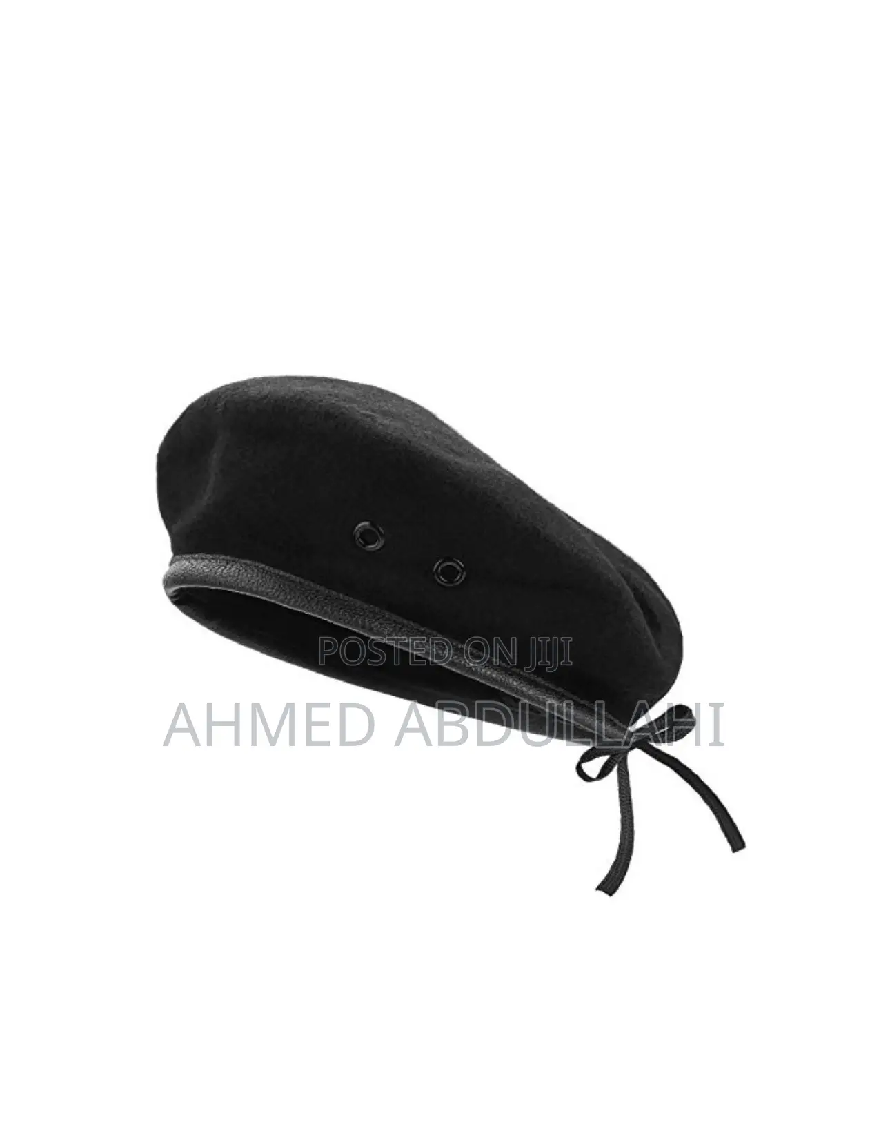 Black Security Beret Cap