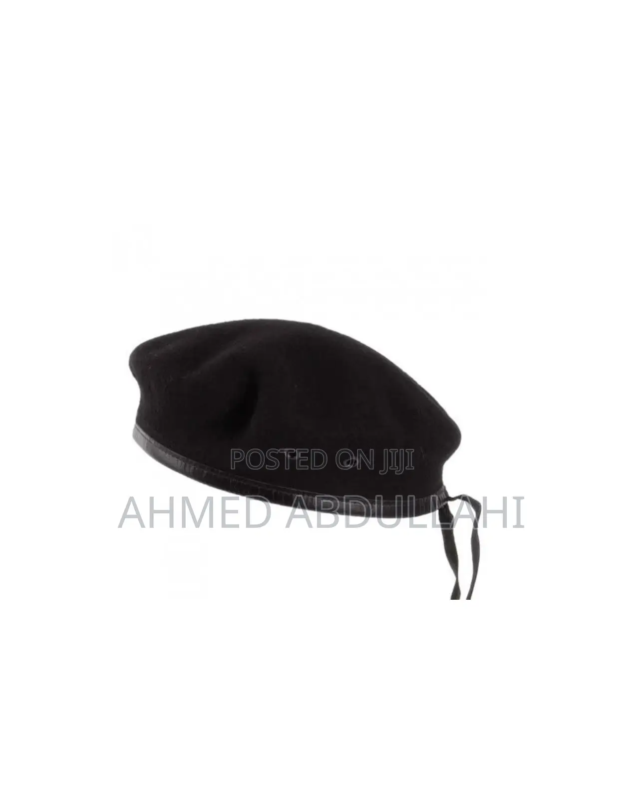 Black Security Beret Cap