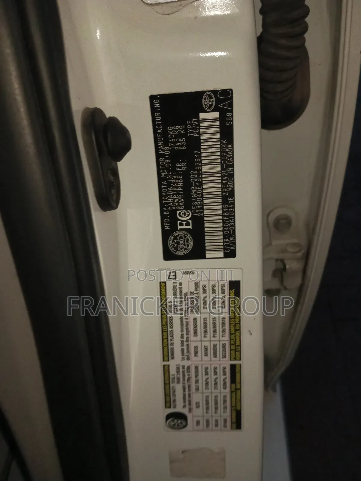 Toyota Corolla 2008 White
