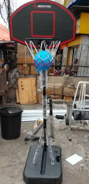 American Fitness Portable Basketball Hoop for Kids.
