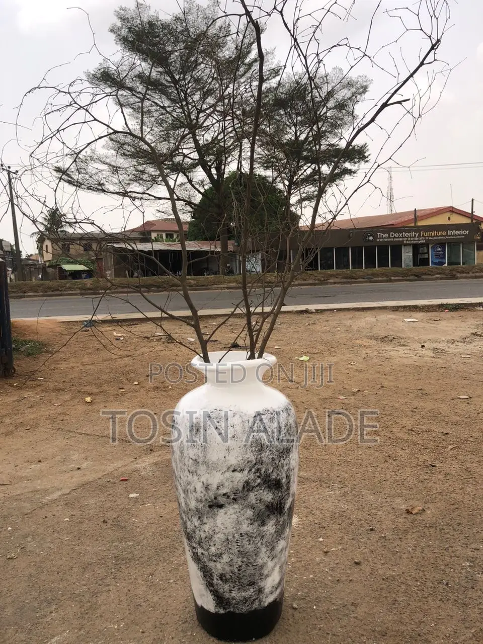 Flower Vase Fiber Rustic Design
