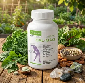 Chelated Cal-Mag for Strong Bones / Vitamin D3 - 90 Tablets (Single)
