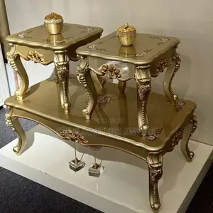 Royal Wooden Center Table With Two Side Stools