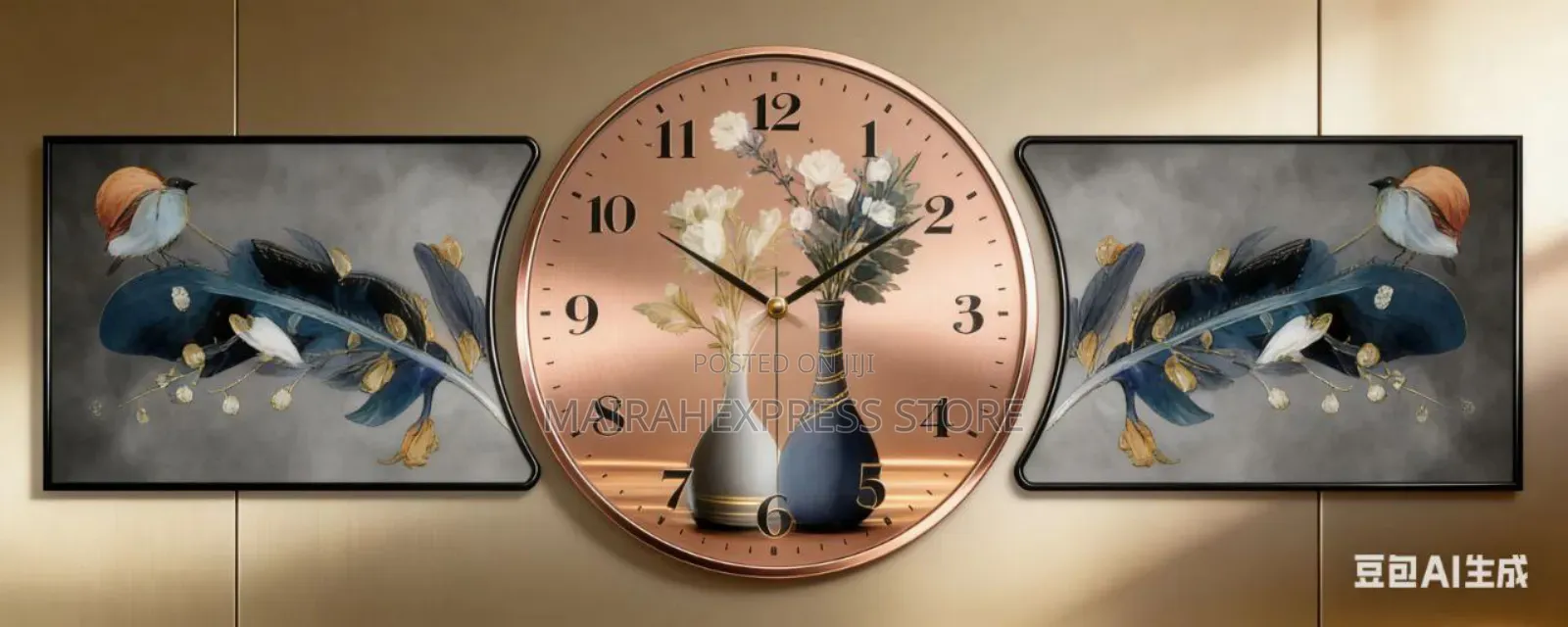 3 in 1 Frame Decor Wall Clock Ts