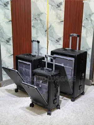 Set of 3 Laptop Space Aluminum Luggage Traveling Box