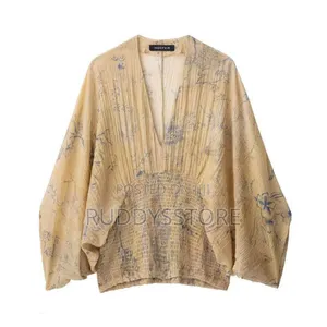 Elegant Lantern Sleeve Blouse – Trendy Women’S Top