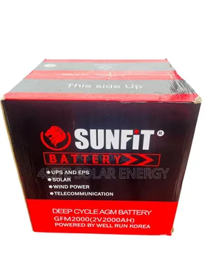 2000ah 2v Sunfit Deep Cycle Battery