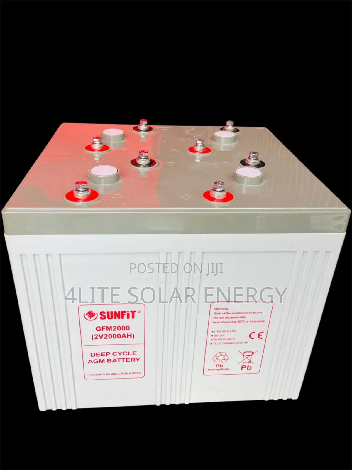 2000ah 2v Sunfit Deep Cycle Battery