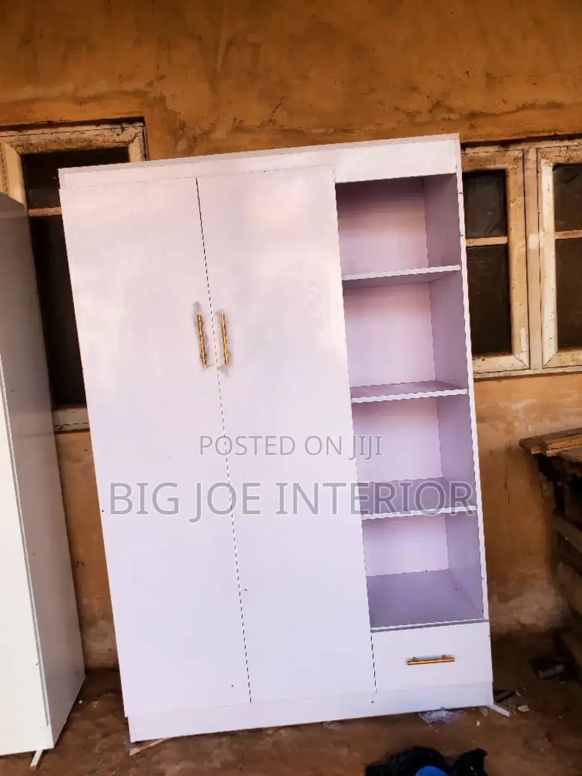 Portable White Wardrobe