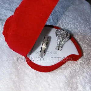 Highly Durable Sterling Silver and Steel Couple's Ring Set