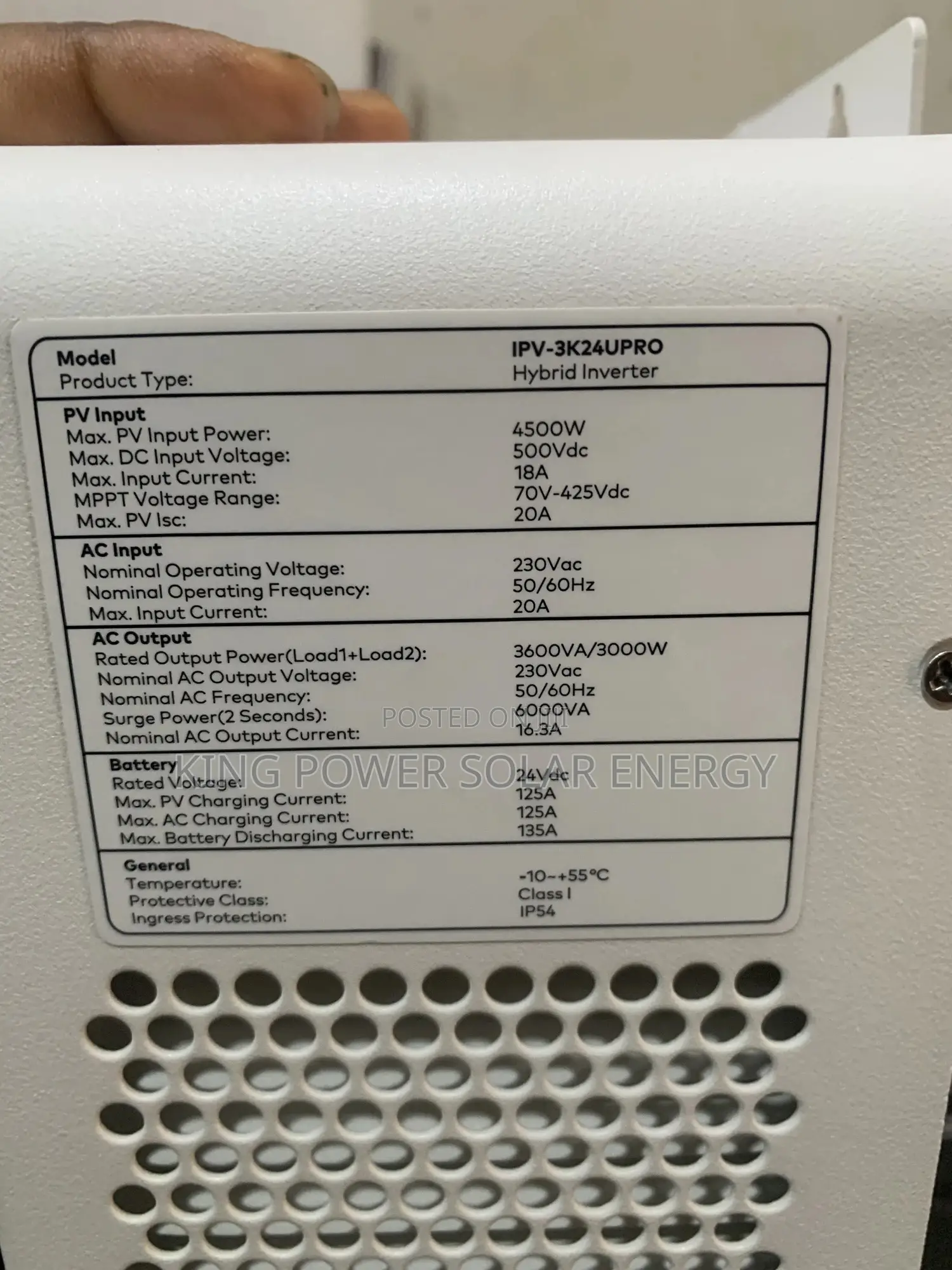Itel 3.6kva/24v Hybrid Inverter